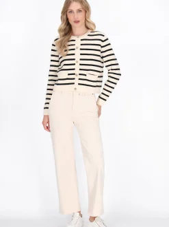 Dreimaster Damen Strickjacke in beige