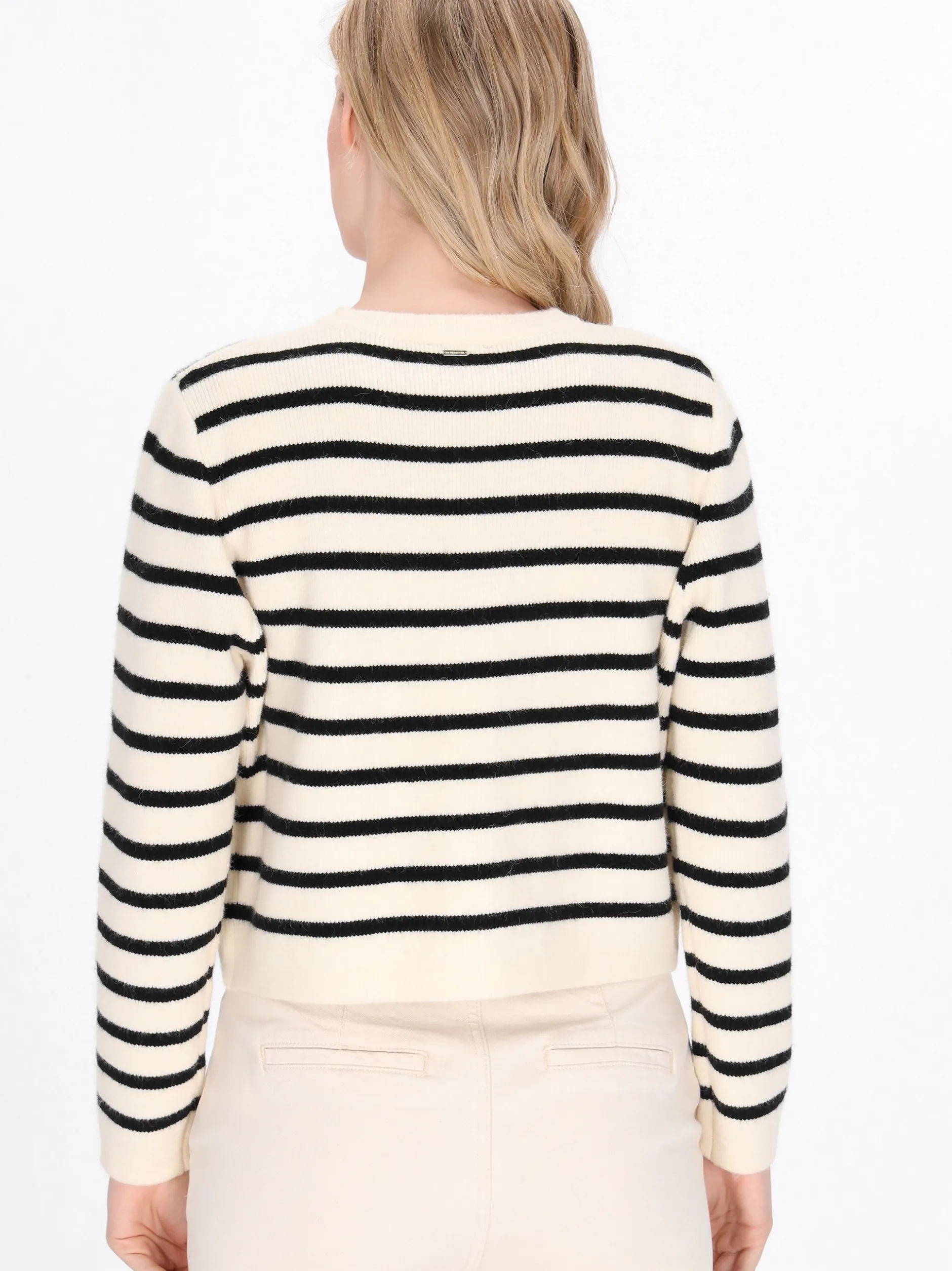 Dreimaster Damen Strickjacke in beige