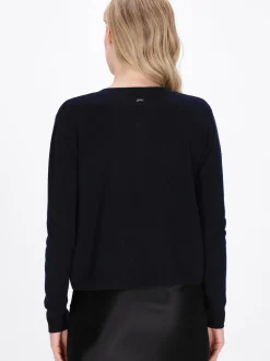 Dreimaster Damen Strickjacke in marine