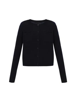 Dreimaster Damen Strickjacke in marine