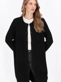 Dreimaster Damen Strickjacke in schwarz