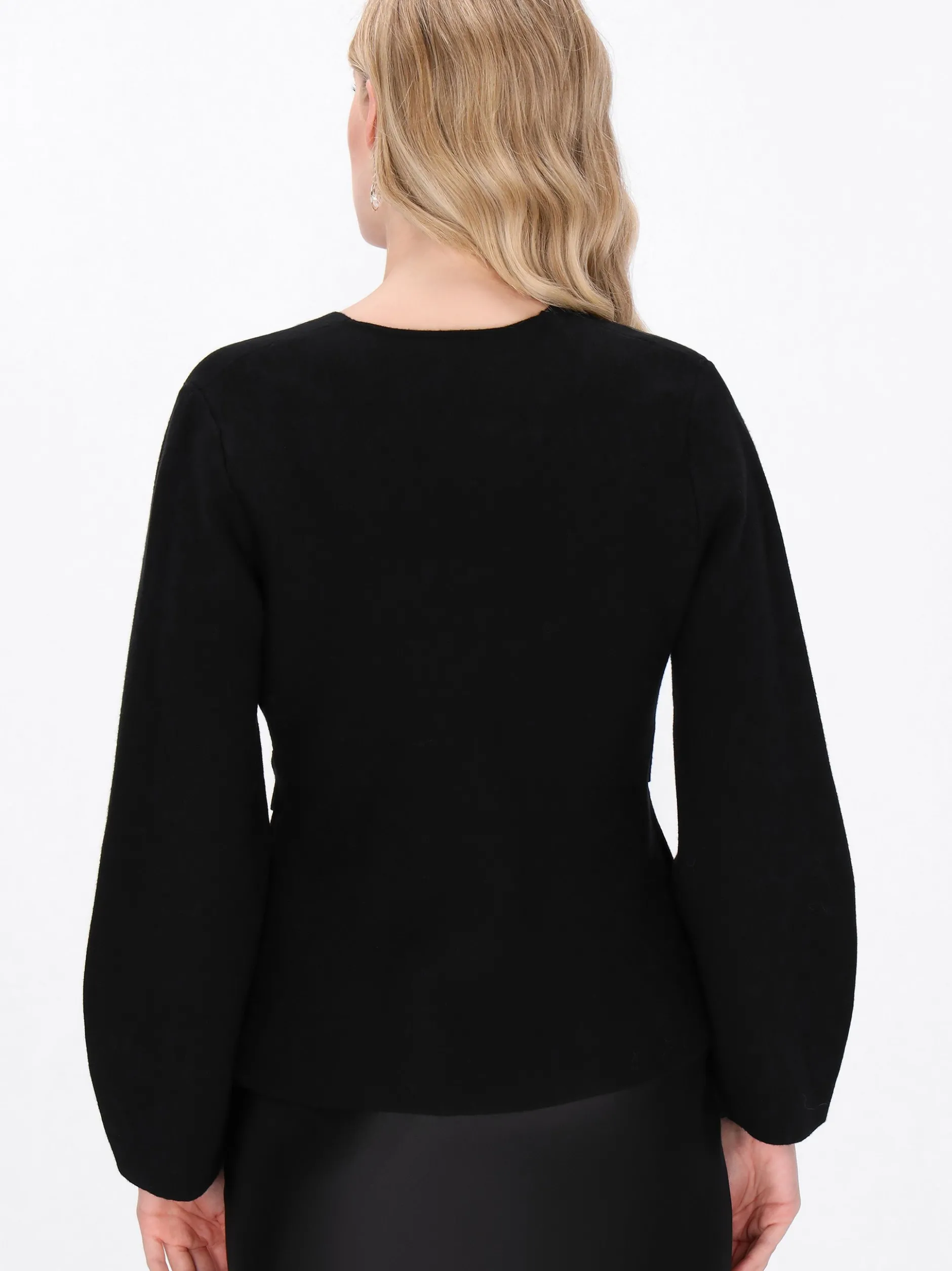 Dreimaster Damen Strickjacke in schwarz