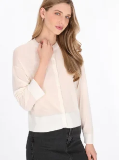 Dreimaster Damen Strickjacke in weiß