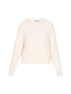 Dreimaster Damen Strickjacke in weiß