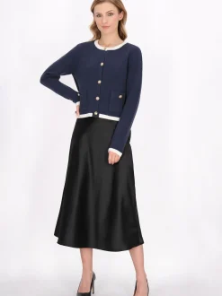 Dreimaster Damen Strickjacke in marine