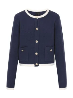 Dreimaster Damen Strickjacke in marine