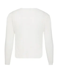 Dreimaster Damen Strickjacke in weiß