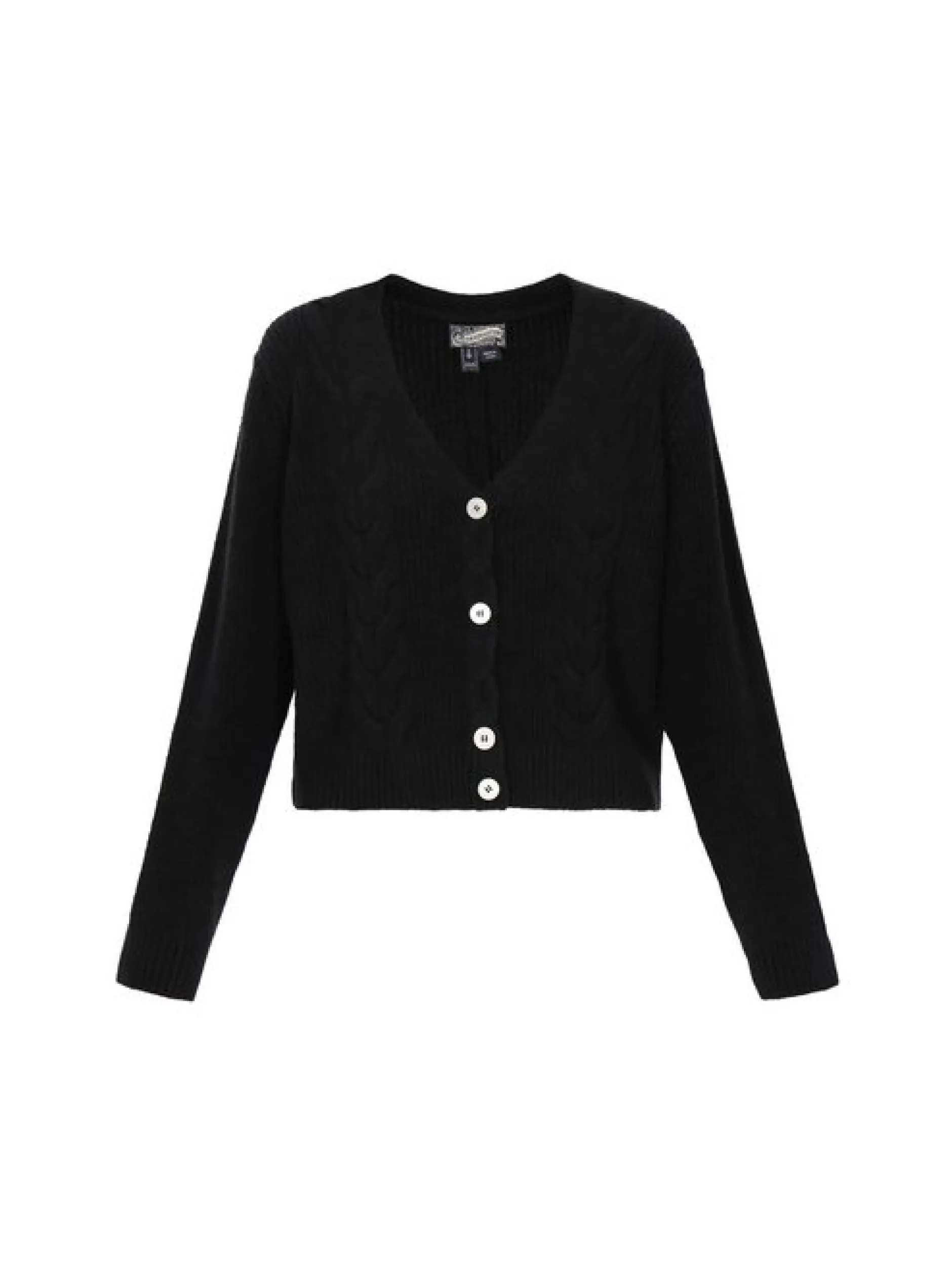 Dreimaster Damen Strickjacke in schwarz