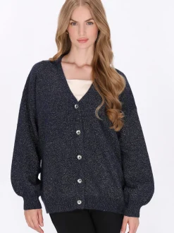 Dreimaster Damen Strickjacke in marine