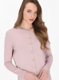 Dreimaster Damen Strickjacke in altrosa