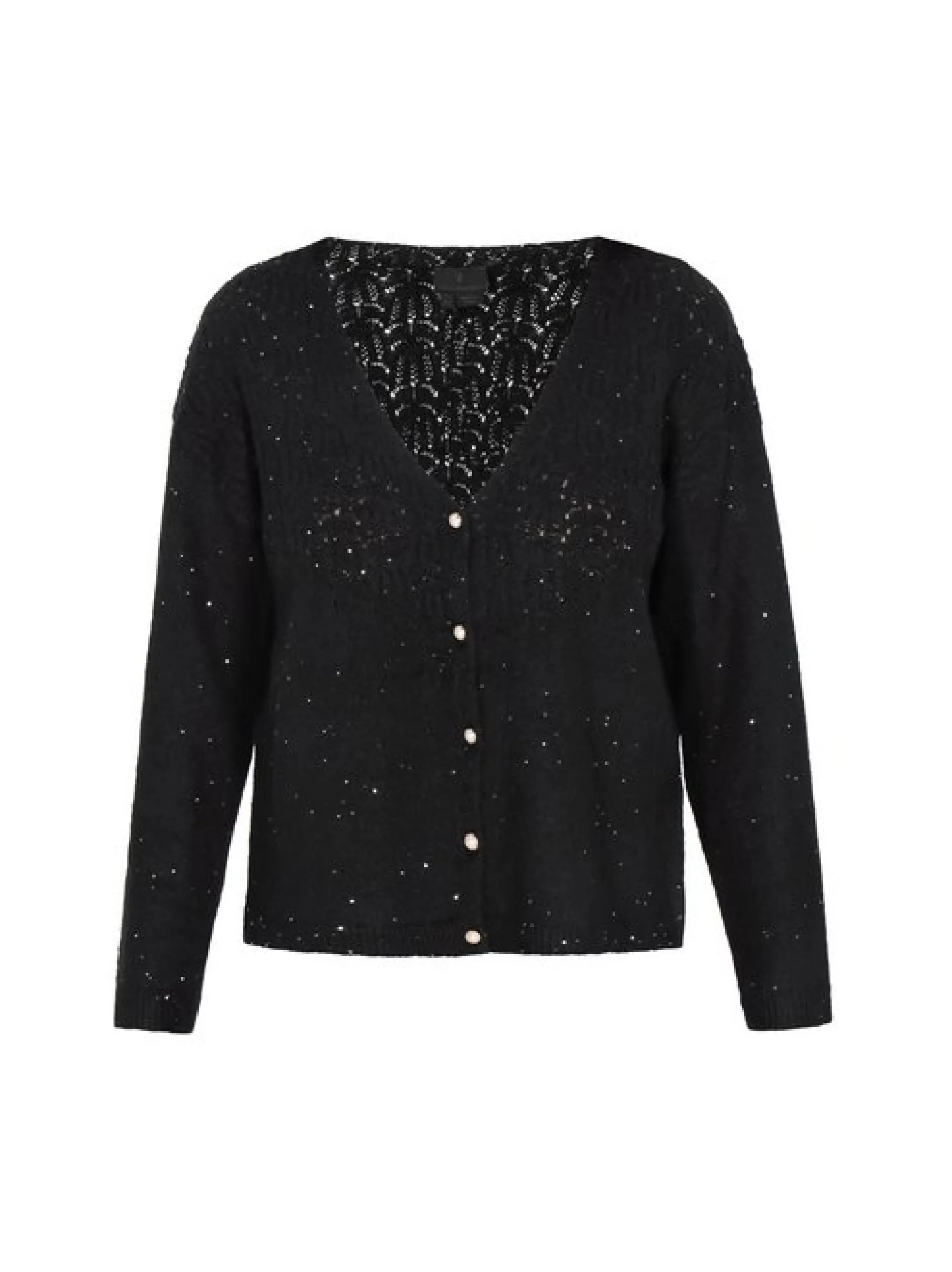 Dreimaster Damen Strickjacke in schwarz