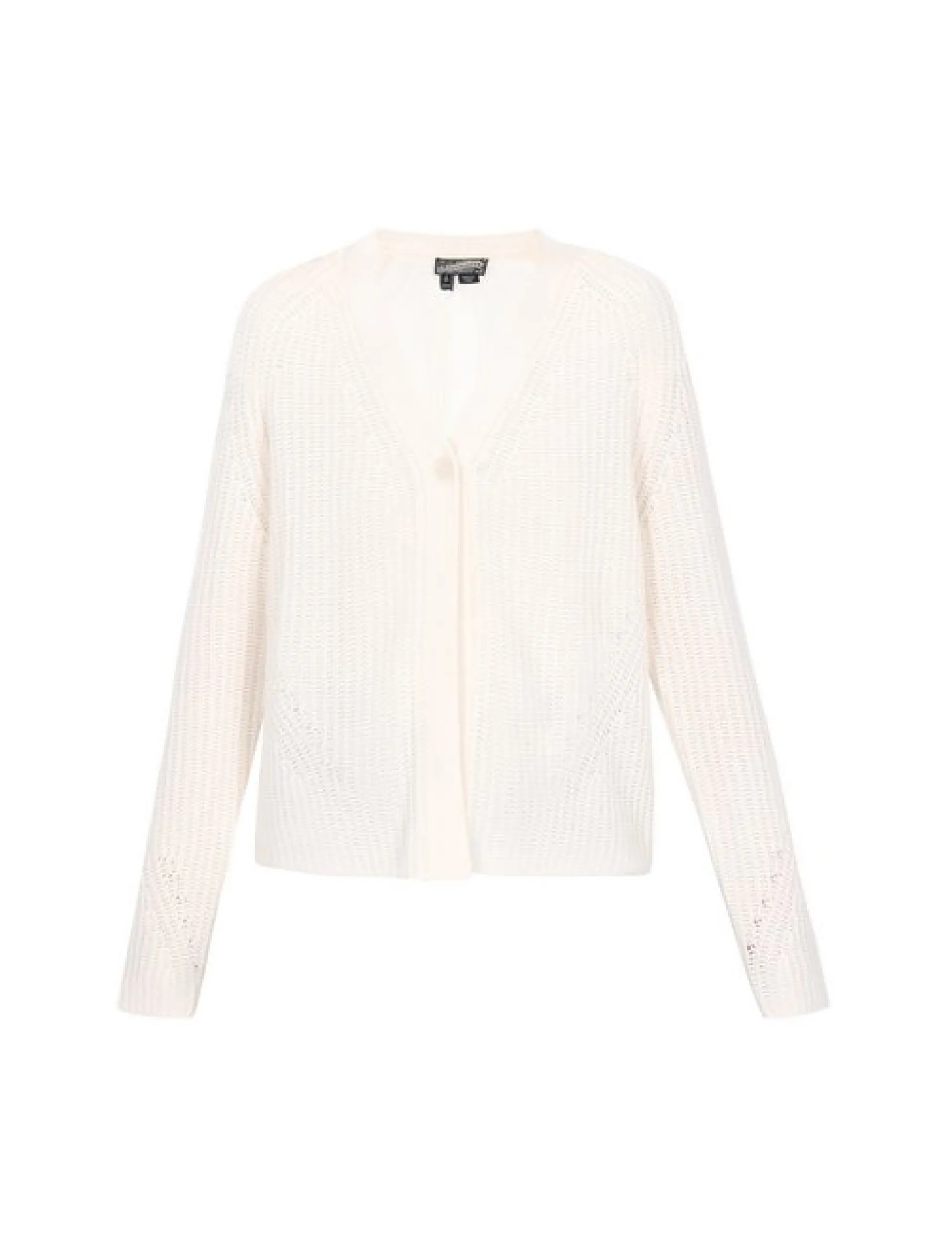 Dreimaster Damen Strickjacke in weiß