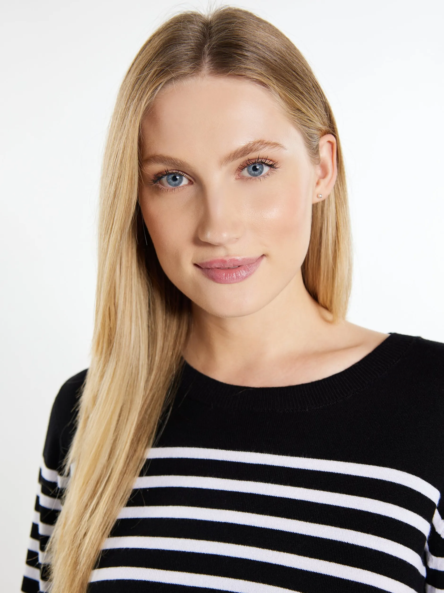 Dreimaster Damen Strickpullover in schwarz