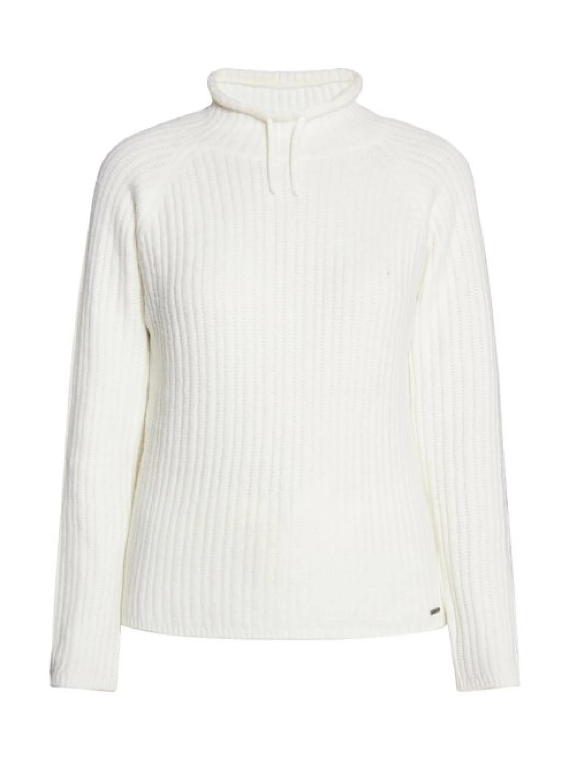 Dreimaster Damen Strickpullover in weiß