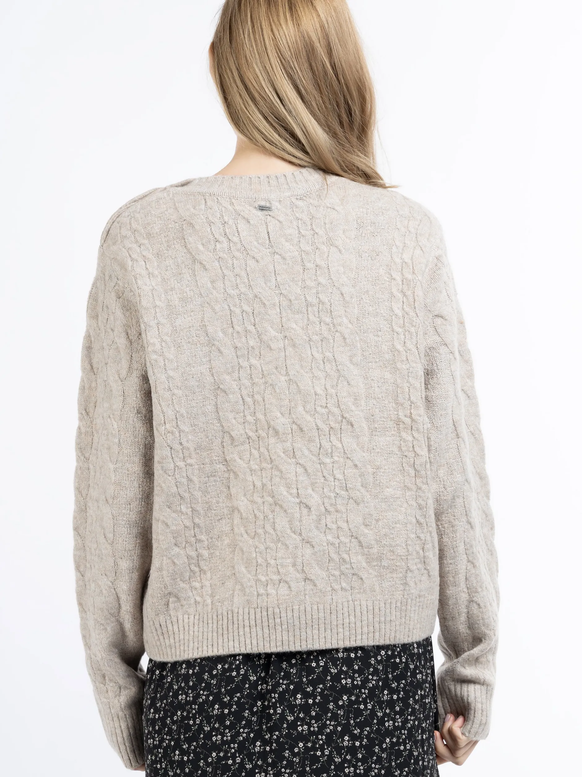 Dreimaster Damen Strickpullover in beige