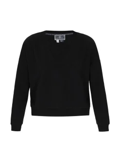 Dreimaster Damen Sweatshirt in schwarz