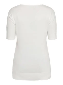 Dreimaster Damen T-Shirt in weiß - Ausschnitt: Rundhals