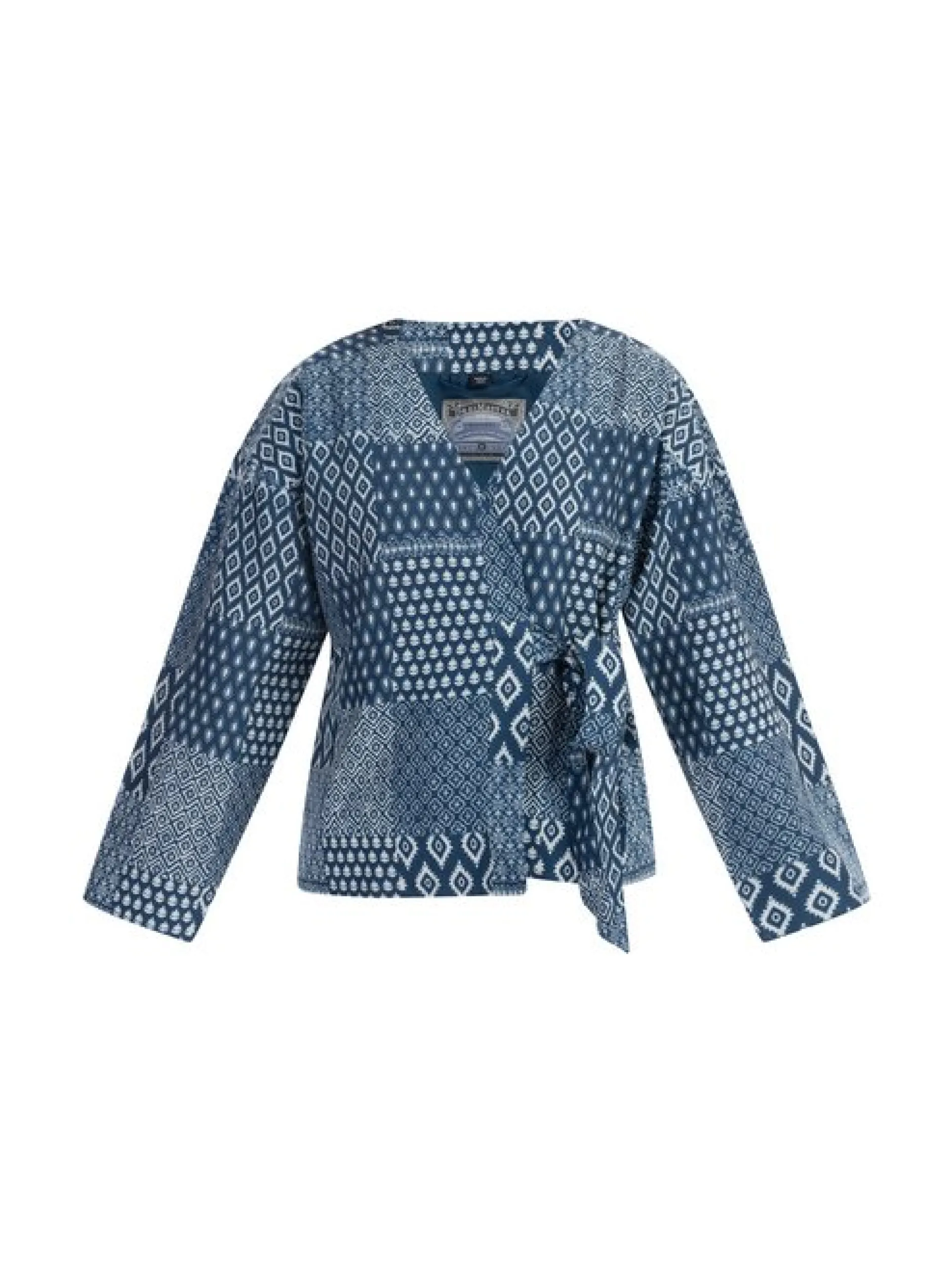 Dreimaster Damen Wickeljacke in marine