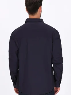 Dreimaster Herren Hemd in blau