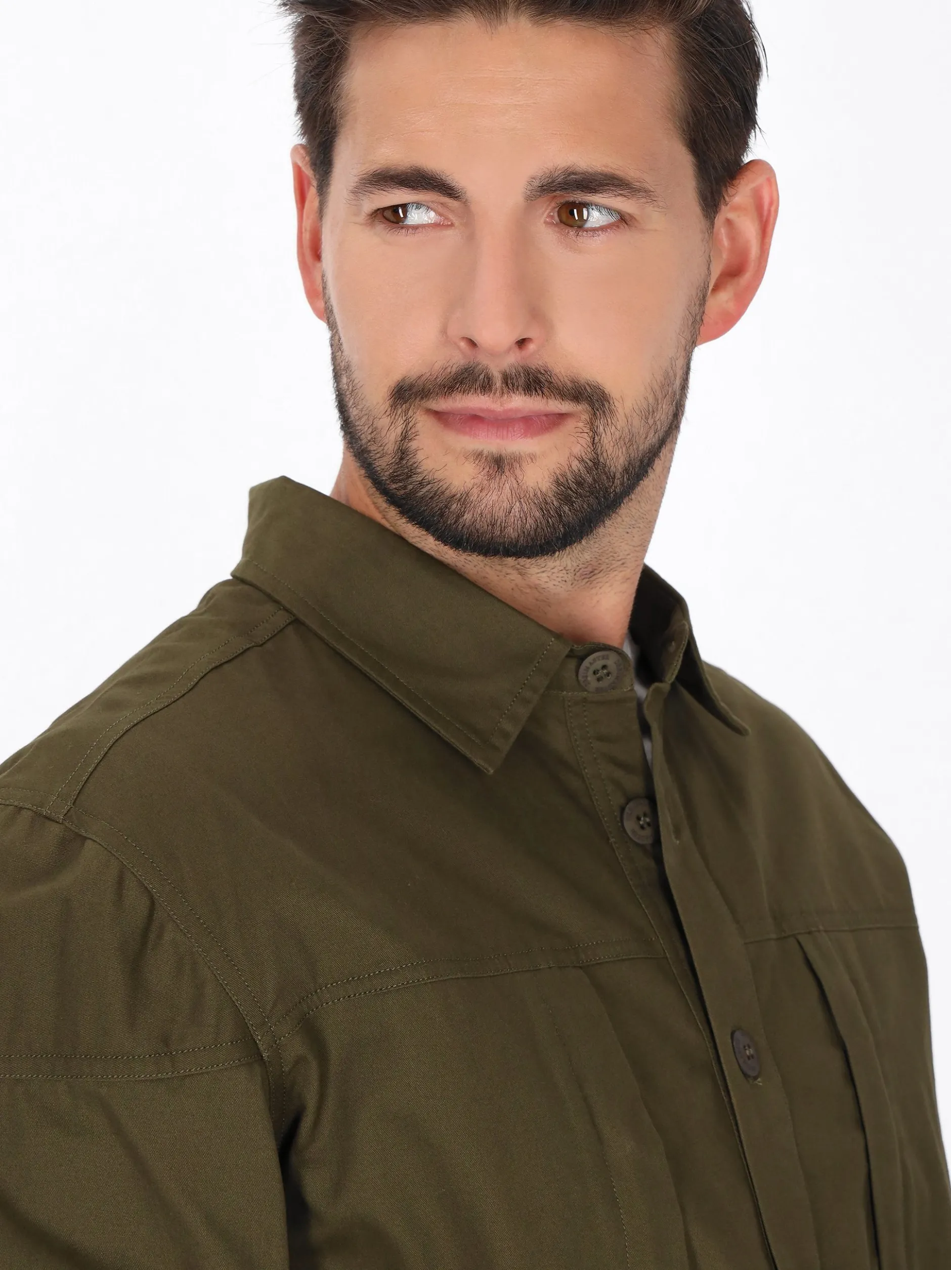 Dreimaster Herren Hemd in grün