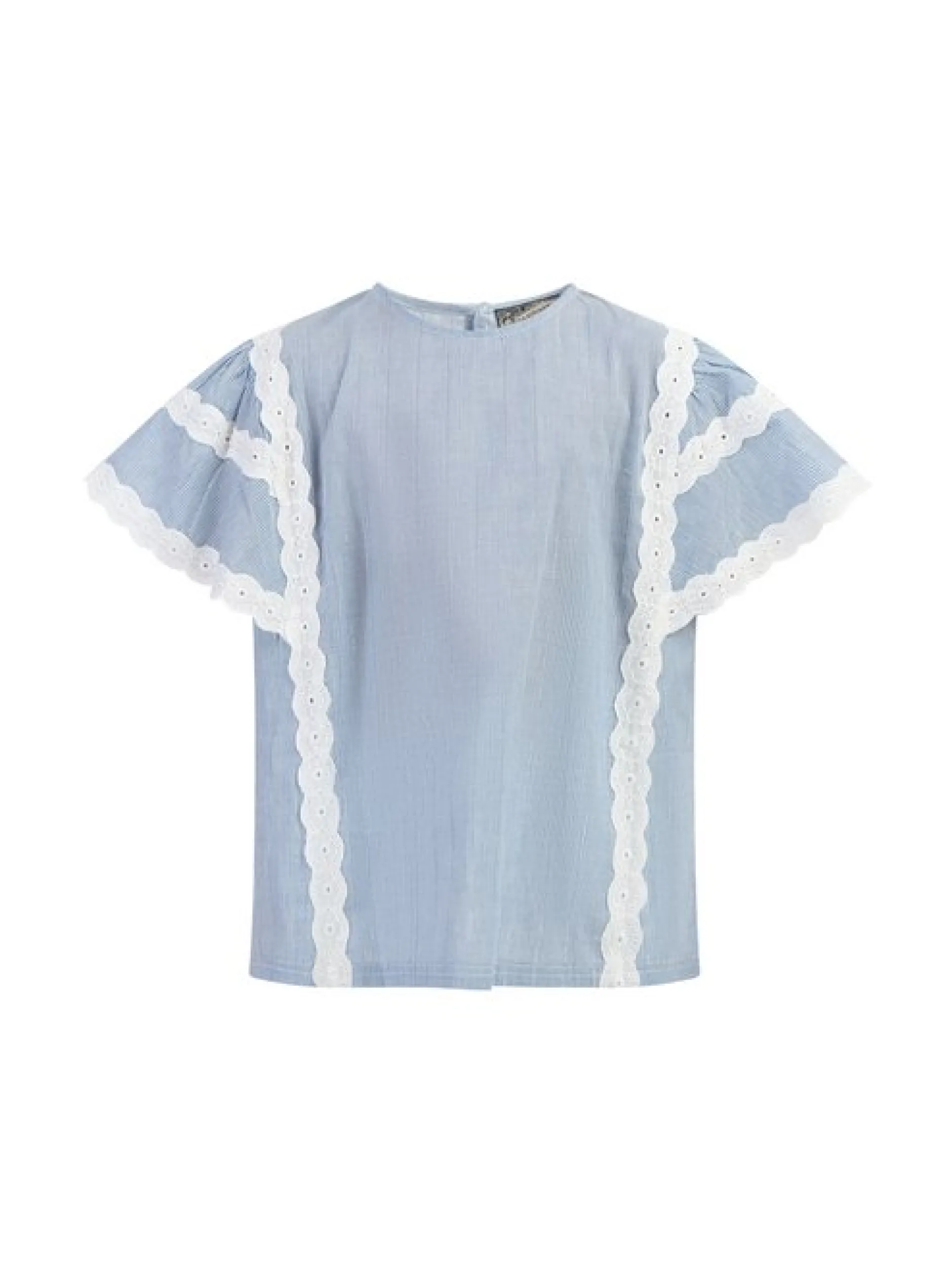 Dreimaster Mädchen Blusenshirt in hellblau