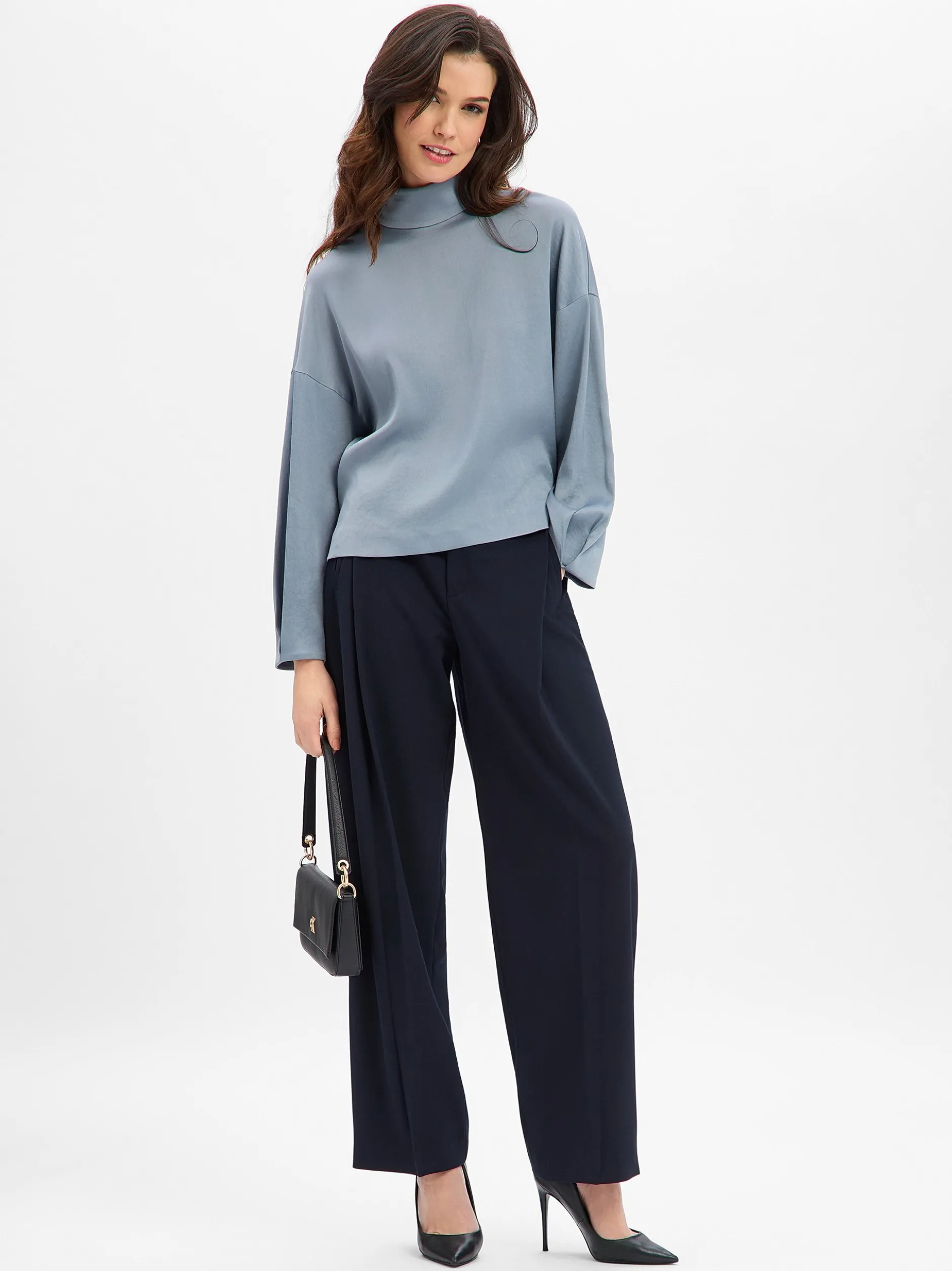 Drykorn Damen Bundfaltenhose - Unpack in marine