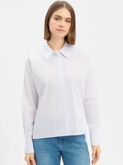 Drykorn Damen Hemdbluse - Cloelia in weiß hellblau