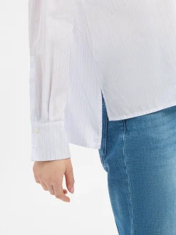 Drykorn Damen Hemdbluse - Cloelia in weiß hellblau