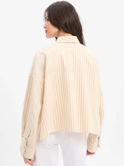 Drykorn Damen Hemdbluse - Oshia in beige taupe