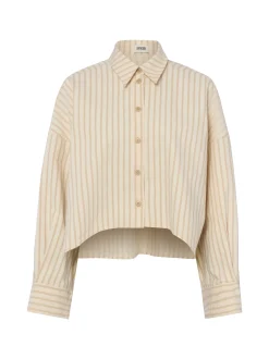 Drykorn Damen Hemdbluse - Oshia in beige taupe