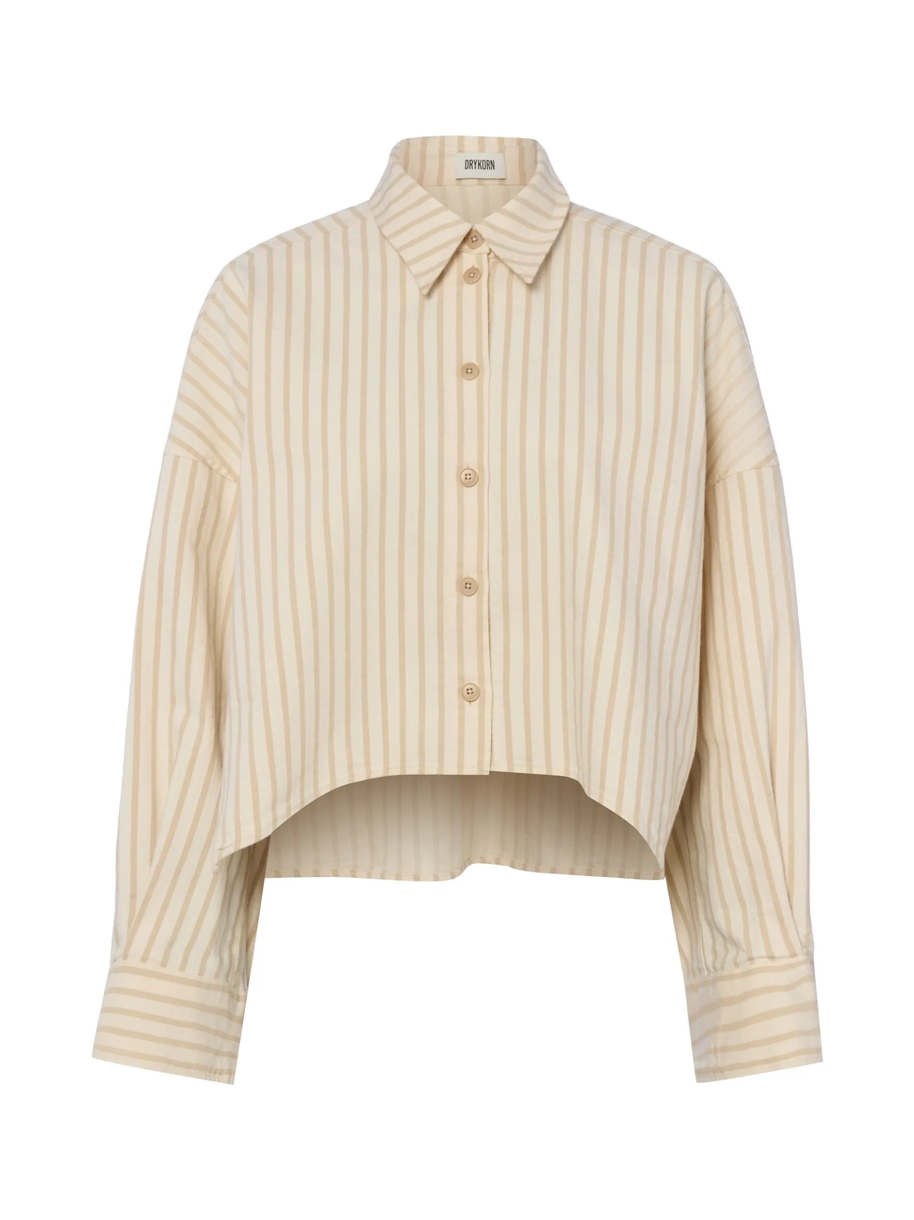 Drykorn Damen Hemdbluse - Oshia in beige taupe