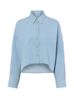 Drykorn Damen Jeansbluse - Oshia in hellblau