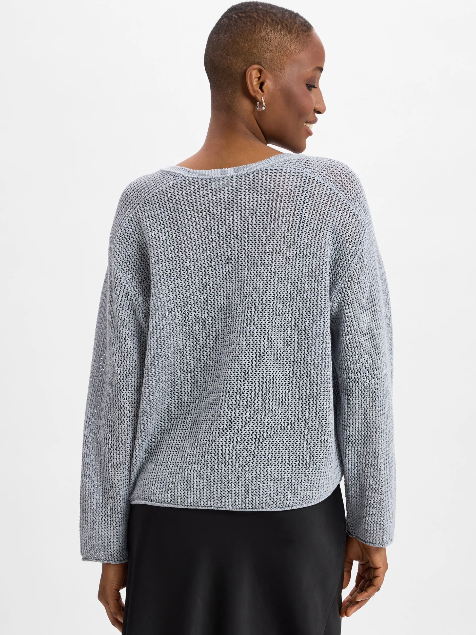 Drykorn Damen Lochstrick-Pullover - Somaija in beige