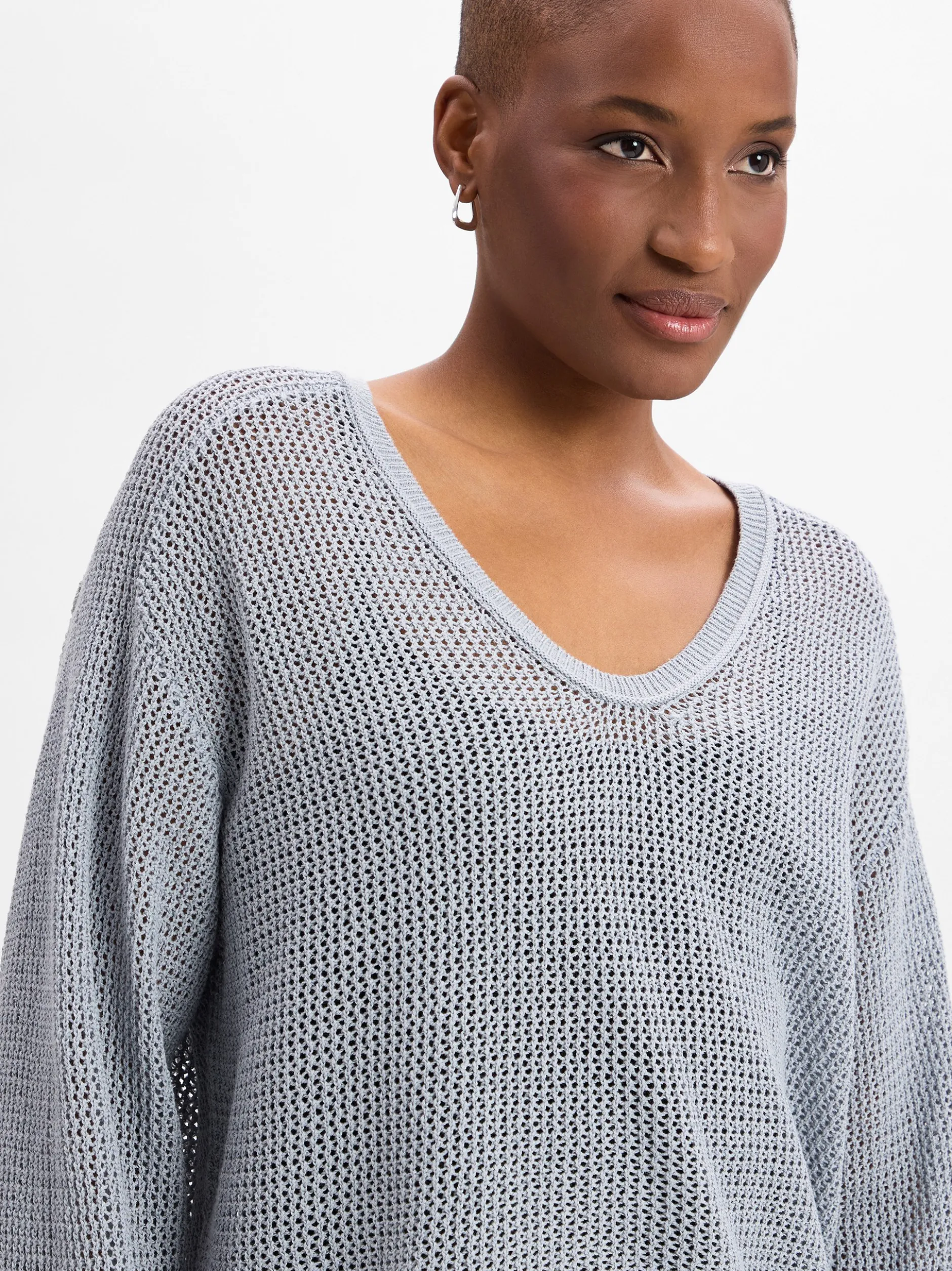 Drykorn Damen Lochstrick-Pullover - Somaija in beige