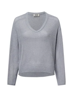 Drykorn Damen Lochstrick-Pullover - Somaija in beige