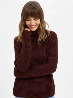 Drykorn Damen Pullover mit Alpaka-Anteil - Arwen in bordeaux