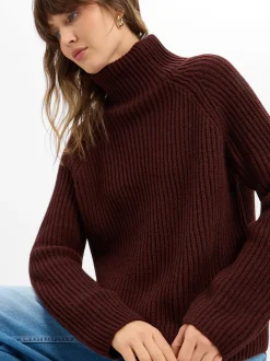 Drykorn Damen Pullover mit Alpaka-Anteil - Arwen in bordeaux