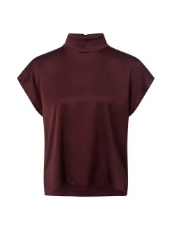 Drykorn Damen Satinbluse - Alaria in aubergine