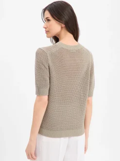 Drykorn Damen Strickshirt - Sanidy in schilf