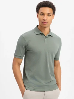 Drykorn Herren Poloshirt - Santos in schilf