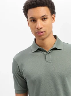 Drykorn Herren Poloshirt - Santos in schilf