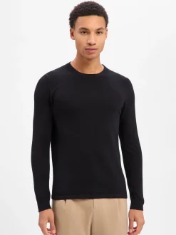 Drykorn Herren Strickpullover mit Wolle - Irmino in schwarz