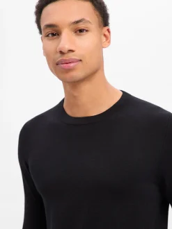 Drykorn Herren Strickpullover mit Wolle - Irmino in schwarz