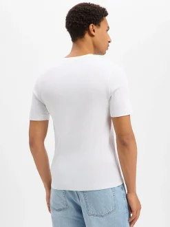 Drykorn Herren T-Shirt - Enil in weiß - Ärmel: kurzarm