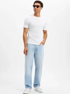 Drykorn Herren T-Shirt - Enil in weiß - Ärmel: kurzarm