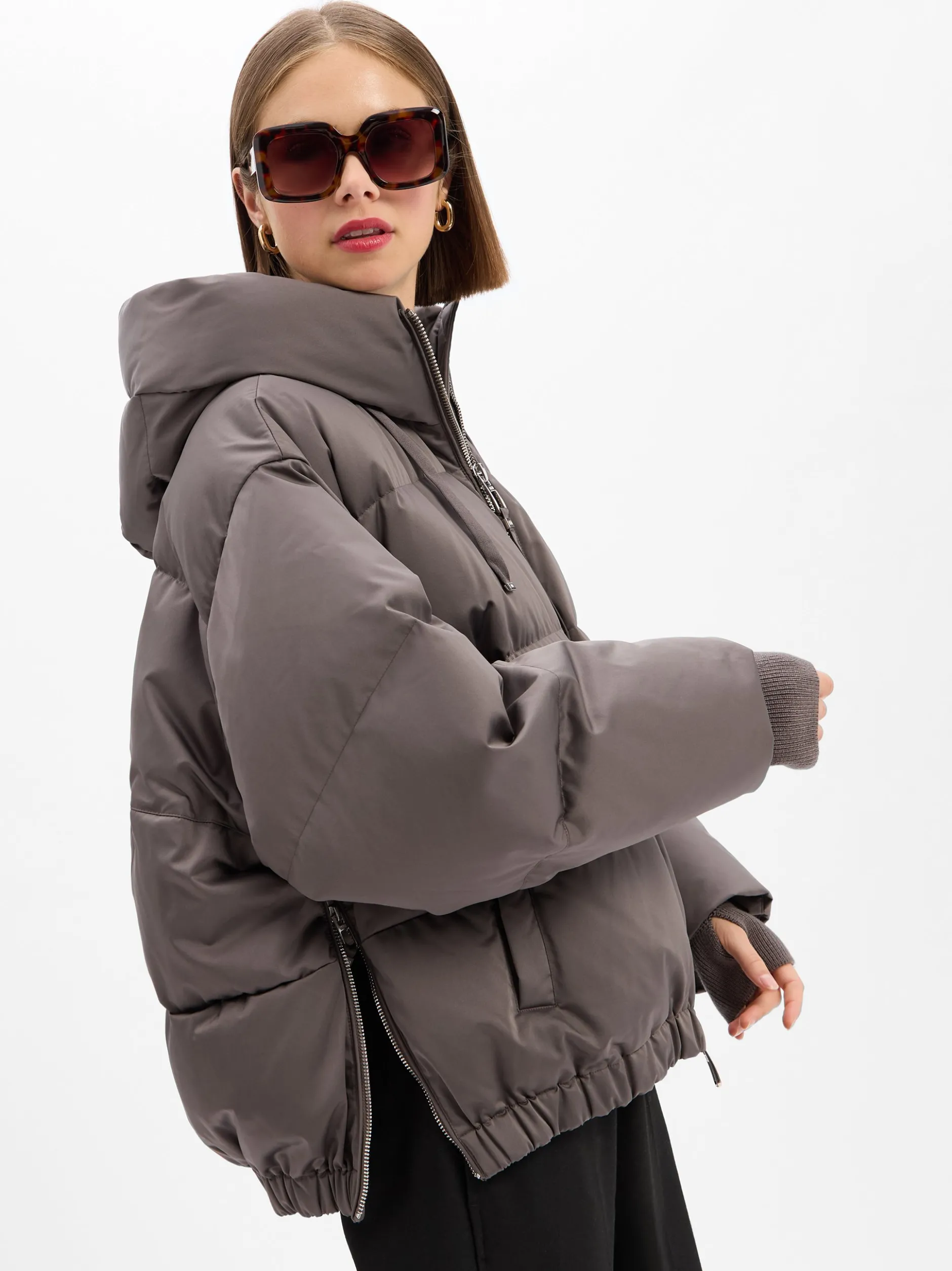 DUNO Damen Daunenjacke - Heka in taupe