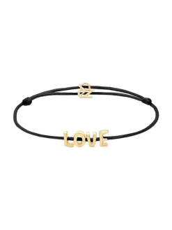 Echtzeit Damen Armband - Love Letters in schwarz