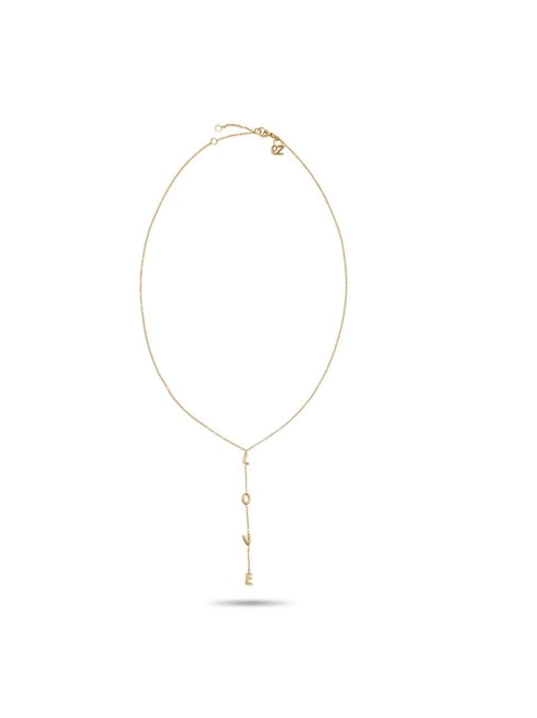 Echtzeit Damen Halskette - Love Letters in gold