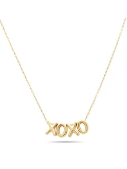 Echtzeit Damen Halskette - XOXO in gold