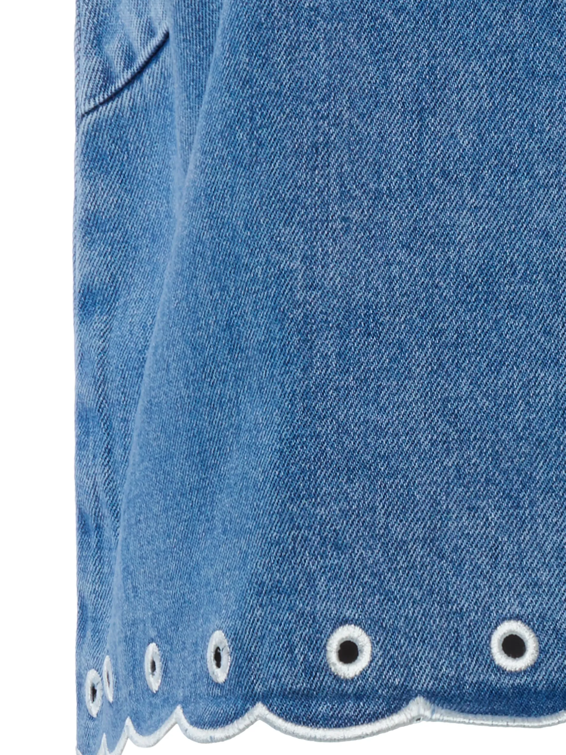 EDITED Damen Jeans-Blusentop - Cecelia in light stone
